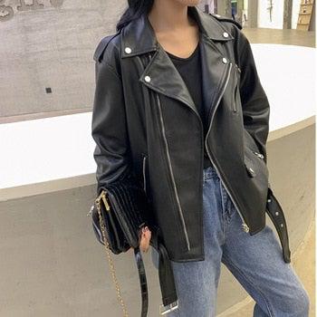 Shae Womens Classic Leather Jacket-3