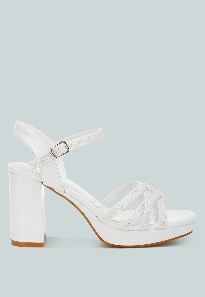 Sparks Fly Glitter Strappy Block Sandals-6