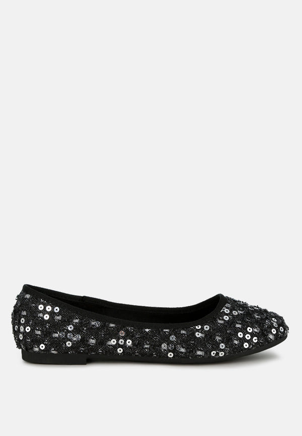 Sujet Sequin Ballet Flats-5