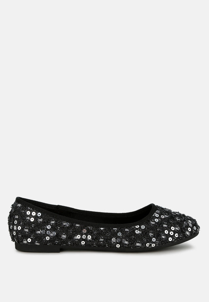 Sujet Sequin Ballet Flats-5