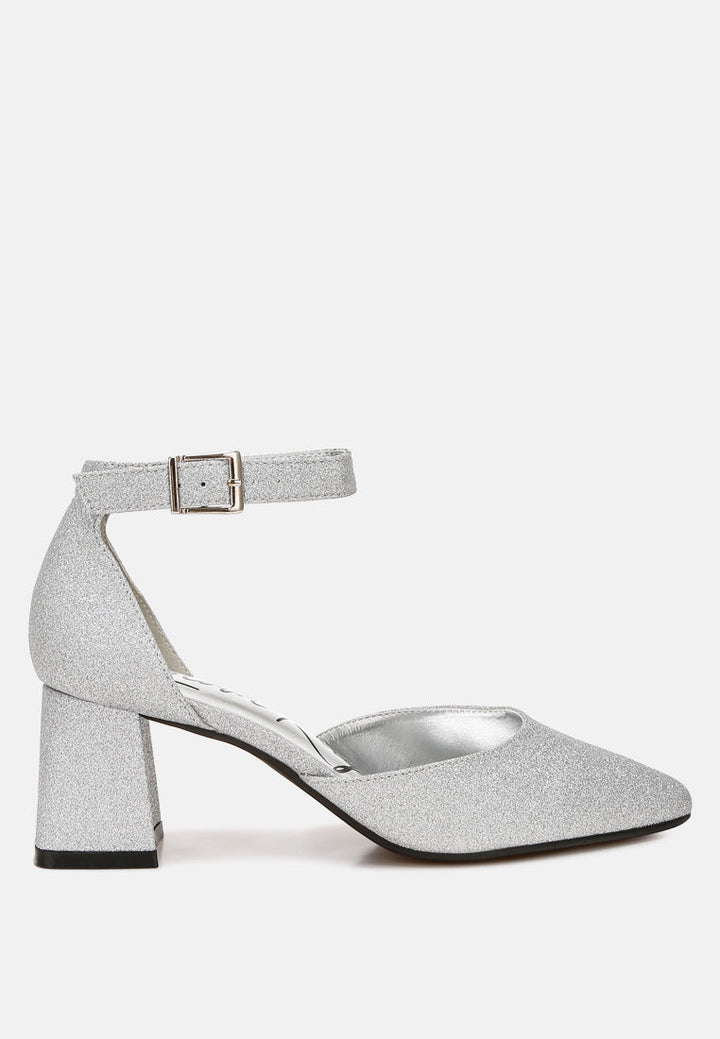 Taznia Glitter Block Heel Sandals-6