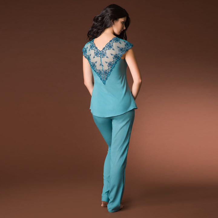 Sheer Lace Pajama Top Vova Lingerie Cosima-2