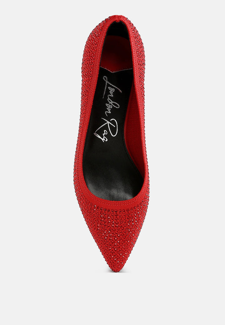 Vimto Breathable Rhinestone Pumps-3