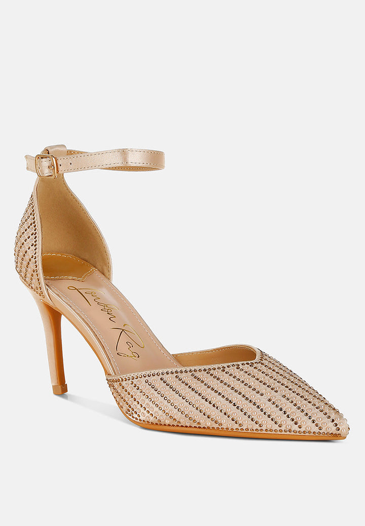 Wanda Pearls & Sequins Embellished Stiletto Sandals-1