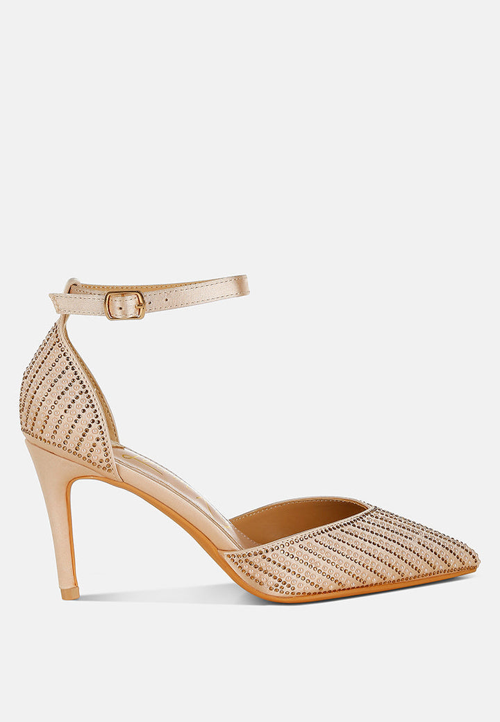 Wanda Pearls & Sequins Embellished Stiletto Sandals-0