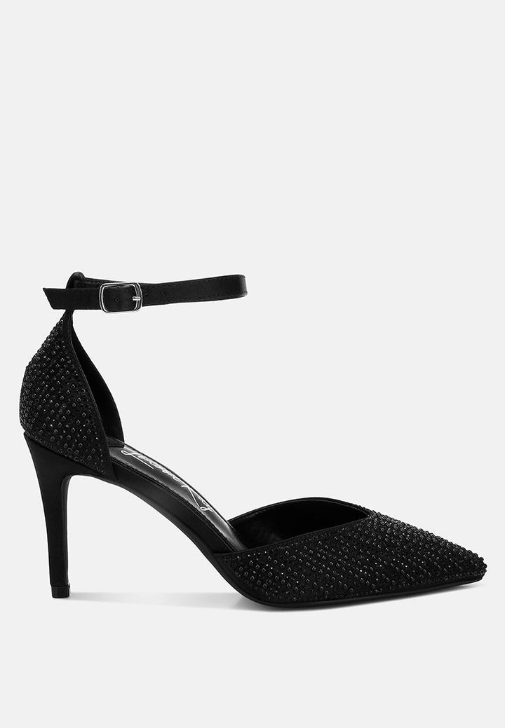 Wanda Pearls & Sequins Embellished Stiletto Sandals-7