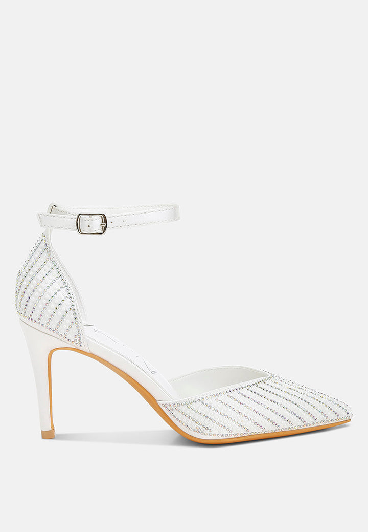 Wanda Pearls & Sequins Embellished Stiletto Sandals-6
