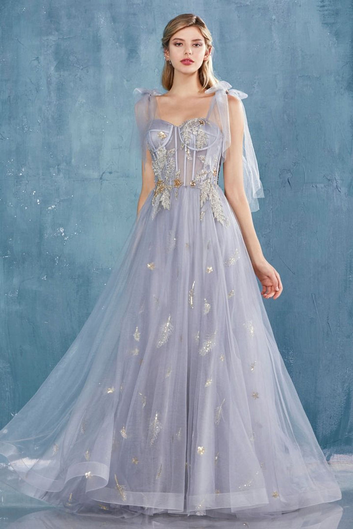 Star of My Eye Royal Princess Look Embroidered Sweetheart Long Ball & Prom Dress CDA0824-4
