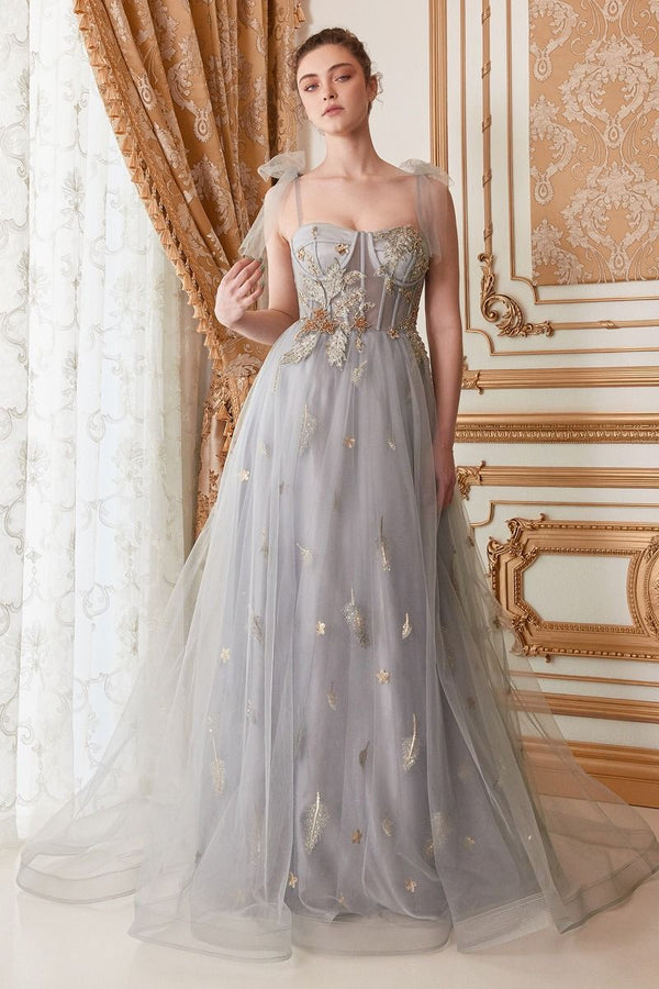 Star of My Eye Royal Princess Look Embroidered Sweetheart Long Ball & Prom Dress CDA0824-0