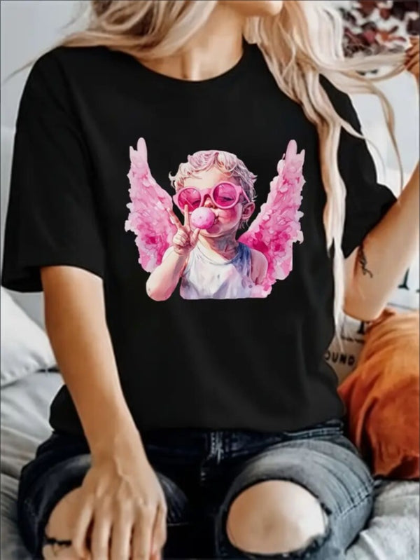 Love Valentine'S Day T-Shirt,   Couple T-Shirt, Couple Christmas, Fashion Casual T-Shirt, Short-Sleeved T-Shirt