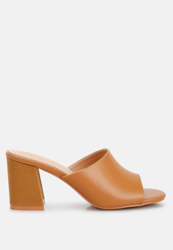 Addie Block Heel Slip On Sandals-5
