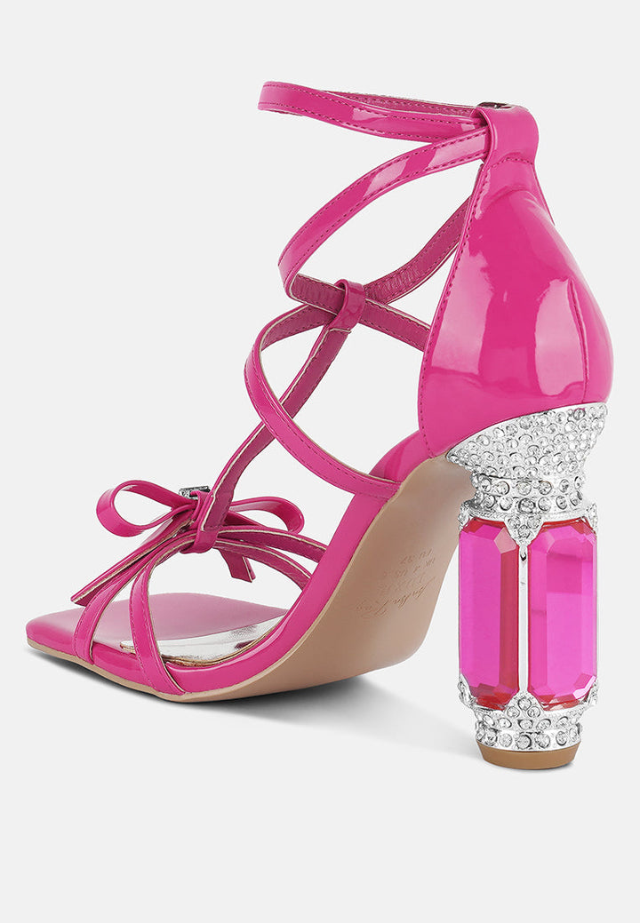 Affluence Jeweled High Heel Sandals-2