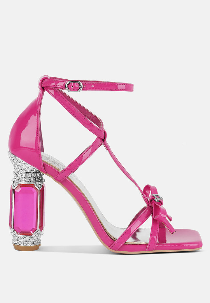 Affluence Jeweled High Heel Sandals-0