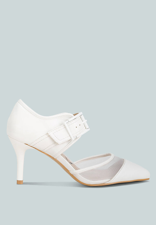Aneri Buckle Detail Pump Sandals-5