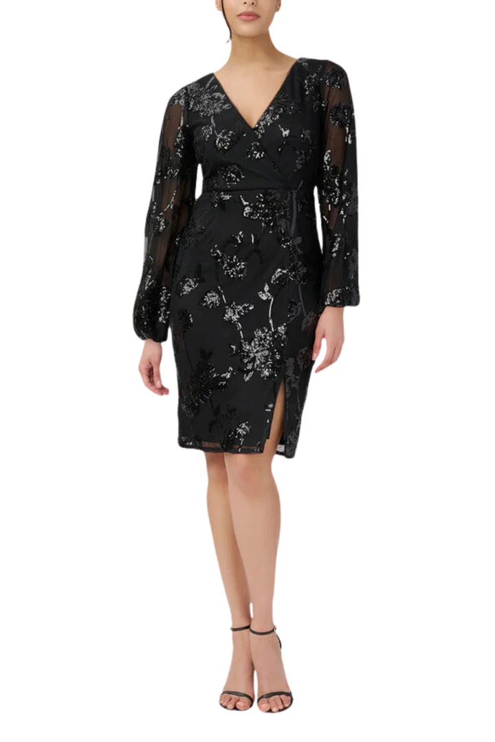 Adrianna Papell Women's Sequined Sheath Dress-0