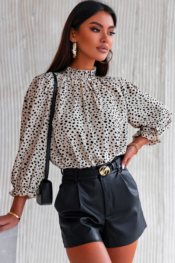 Sienna 3/4 Sleeves Cheetah Blouse-2
