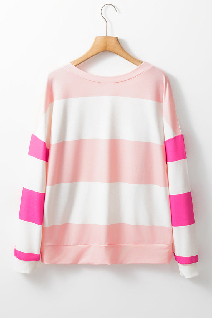 Iris Striped Long Sleeve Top-2