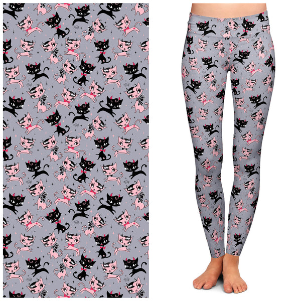 "Bad Kitty" Leggings by Miss Fluff x Lipstick & Chrome-0