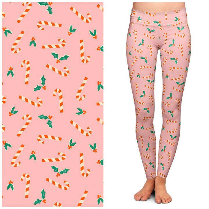 "Holiday Twist" Buttery Soft Leggings by Lipstick & Chrome-0
