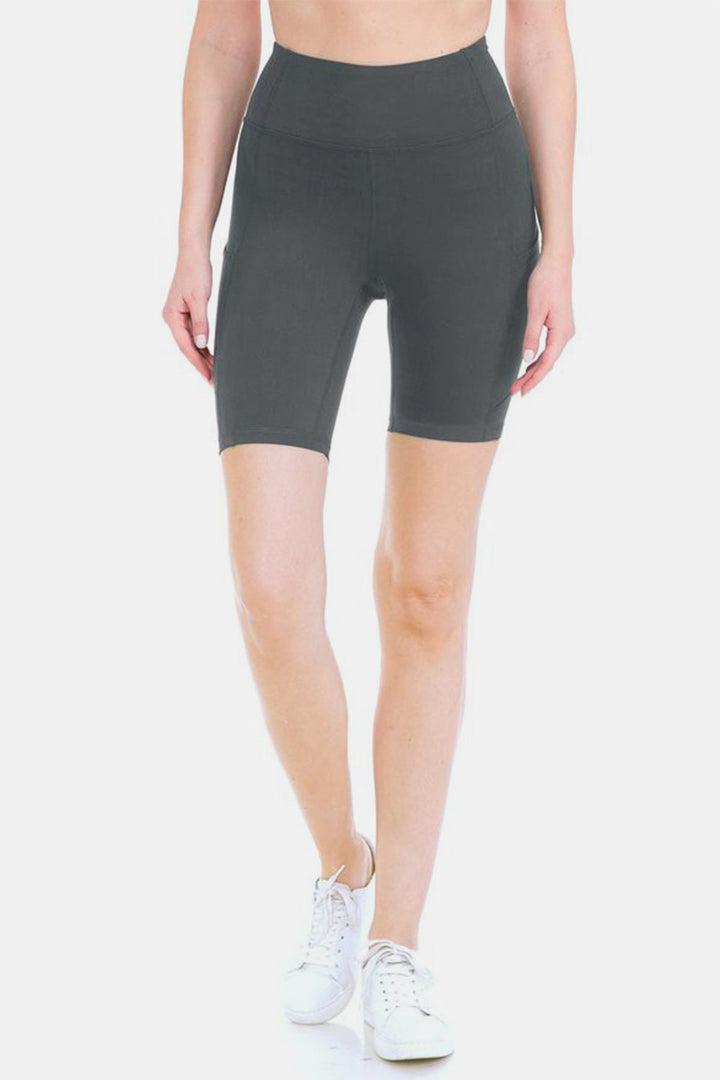 Leggings Depot Full Size High Waist Active Shorts-1