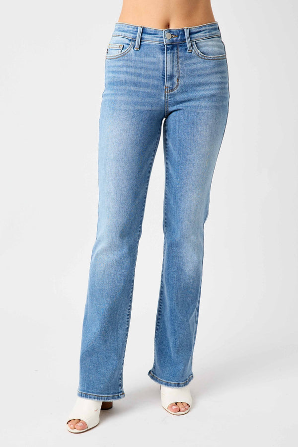 Judy Blue Full Size High Waist Straight Jeans-0