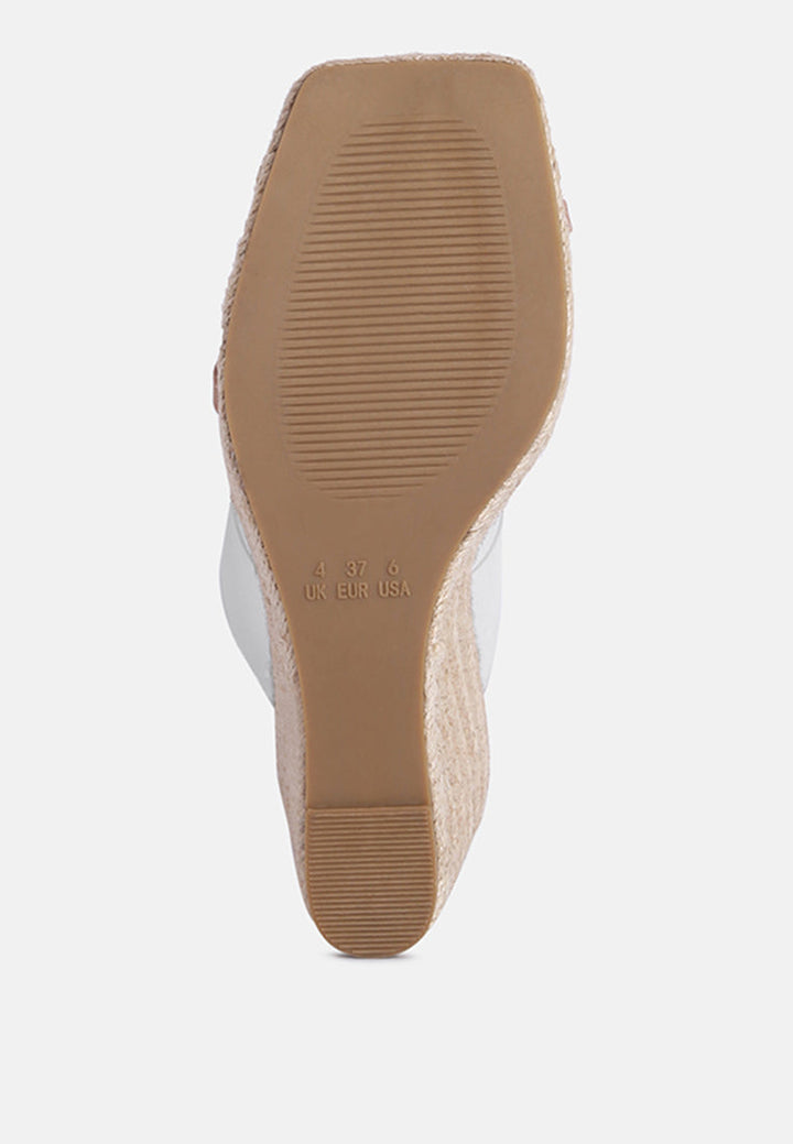 Clear Path Toe Ring Espadrilles Wedge Sandals-4