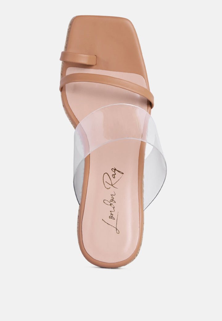 Clear Path Toe Ring Espadrilles Wedge Sandals-3