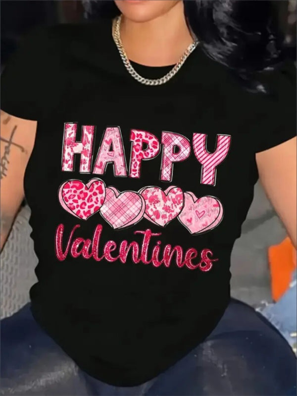 Love Valentine'S Day T-Shirt,   Couple T-Shirt, Couple Christmas, Fashion Casual T-Shirt, Short-Sleeved T-Shirt