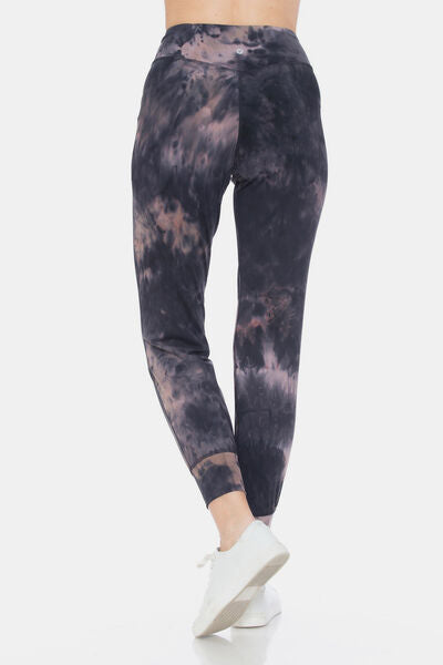 Leggings Depot Tie-Dye High Waist Cropped Leggings-1