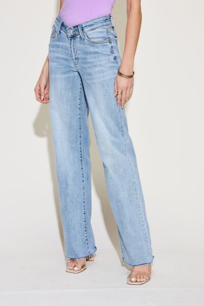 Judy Blue Full Size V Front Waistband Straight Jeans-3