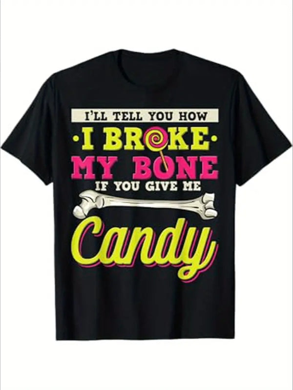 Funny Broken Arm Gifts For Teenager Boys Girls Or Woman T-Shirt, Hlloween Thnksgiving Chris T-Shirtmas Dog For Men Women Family Friends, S-XXXL, Black
