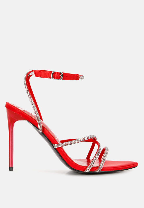 Dare Me Rhinestone Embellished Stiletto Sandals-5