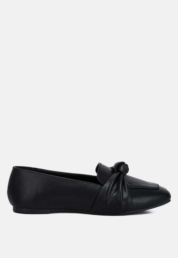 Denali Recycled Faux Leather Flat Loafers-5
