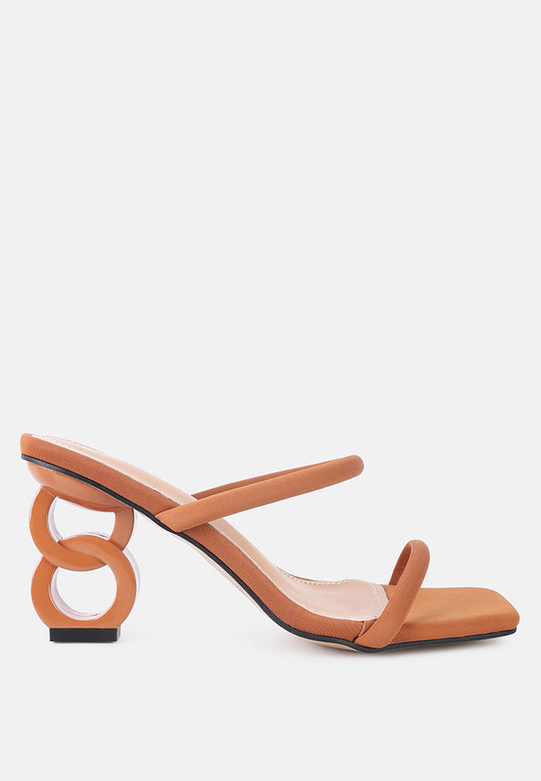 Downtown Double Strap Fantasy Heel Sandals-0