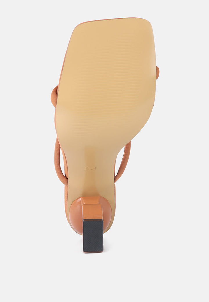 Downtown Double Strap Fantasy Heel Sandals-4