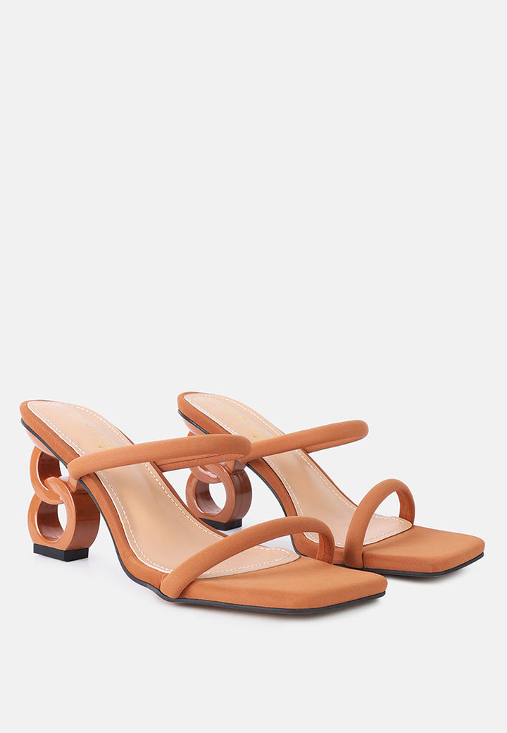 Downtown Double Strap Fantasy Heel Sandals-1