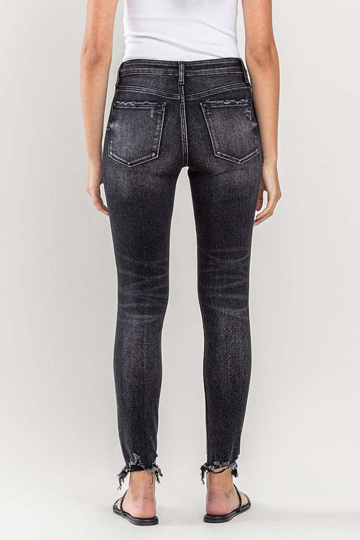 Lovervet Raw Hem Cropped Skinny Jeans-1