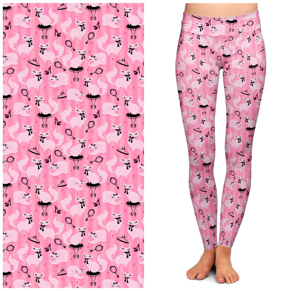 "Pink Purrfection" Leggings by Miss Fluff x Lipstick & Chrome-0