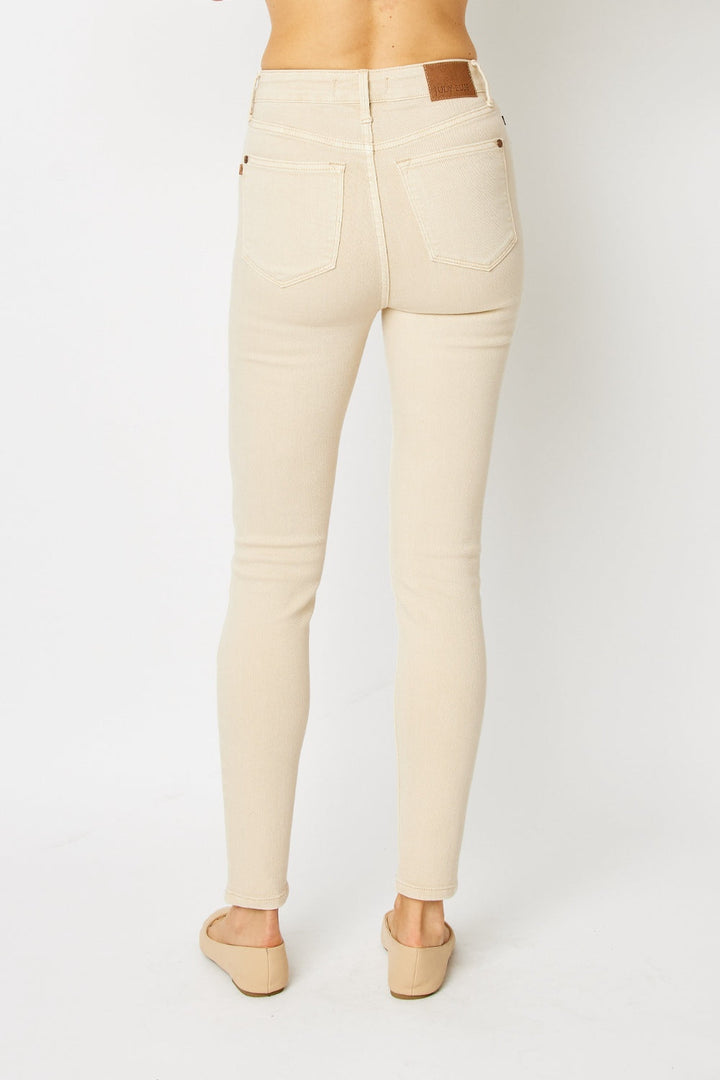 Judy Blue Full Size Garment Dyed Tummy Control Skinny Jeans-1