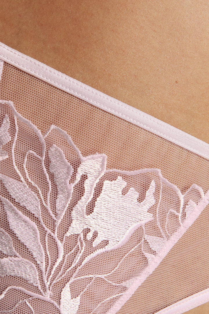 Sheer Mesh Thong Panty Gorteks Coco Pink-4