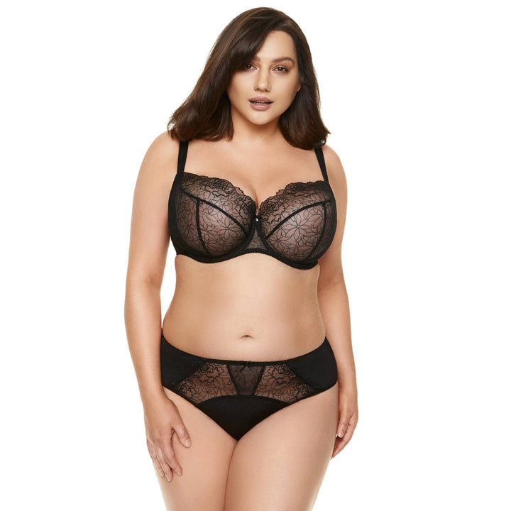 Semi Sheer Bikini Panty Gorteks Pamela Black-4
