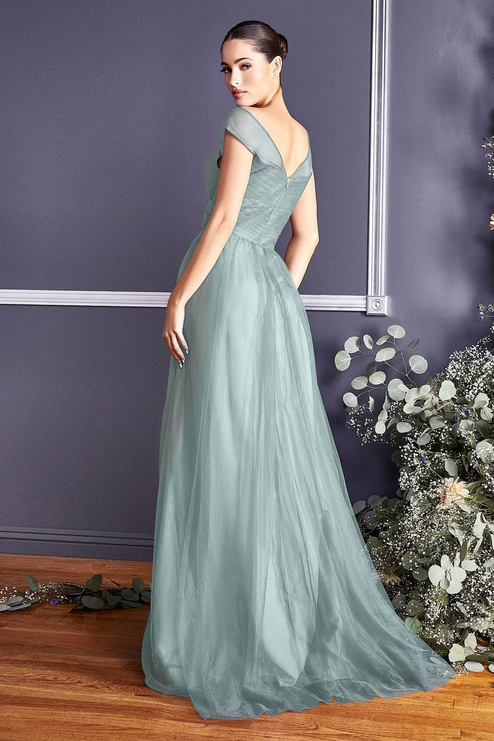Layered Tulle A-Line Bridesmaid Dress-12