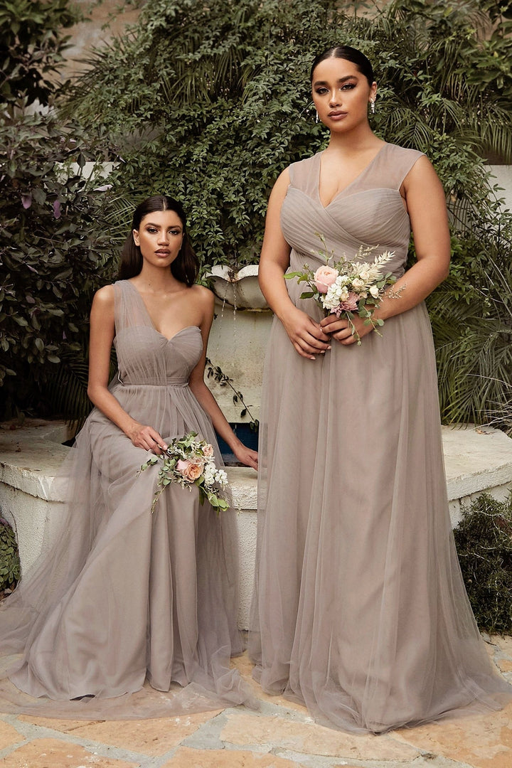 Layered Tulle A-Line Bridesmaid Dress-13