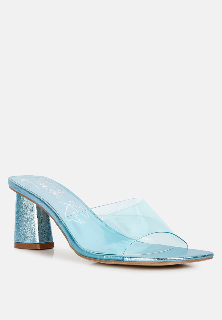 Eugnie Clear Straps Block Heel Sandals-2