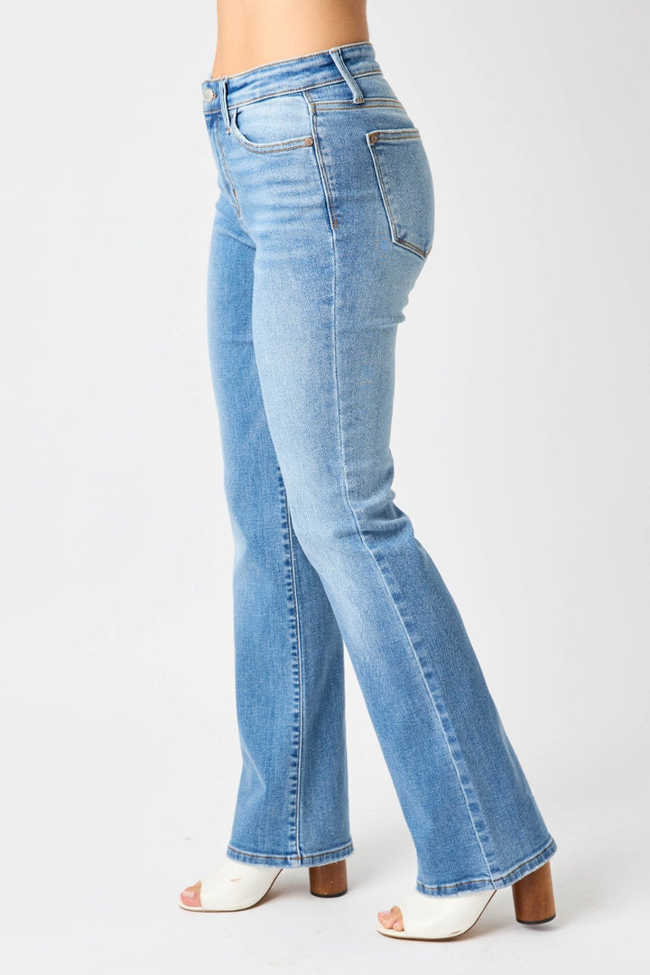 Judy Blue Full Size High Waist Straight Jeans-3