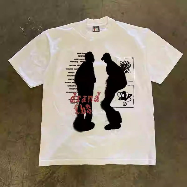 Women's Cotton Couple's Loose Short-sleeved T-shirt