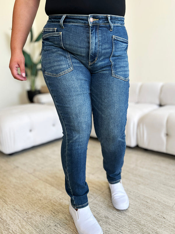 Judy Blue Full Size High Waist Skinny Jeans-0