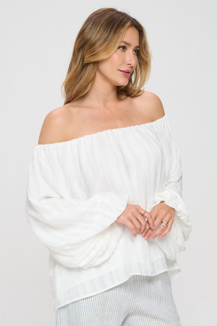 Versatile Sheer Heavy Boat Neck Top-1