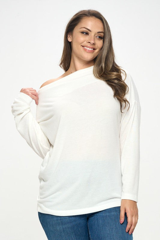 Ivory Off the Shoulder Top-1