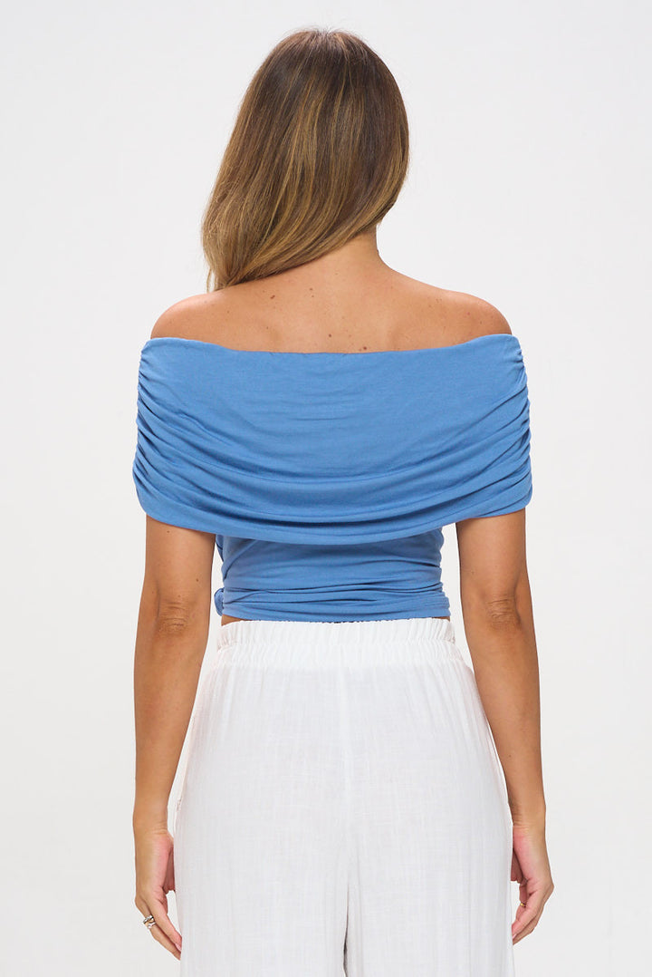 Solid Knit Off the Shoulder Top-3